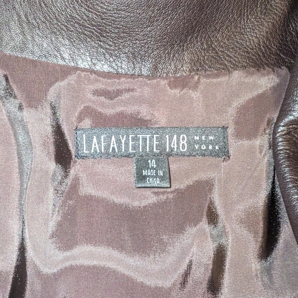 Lafayette 148 New York Dark Brown Kids Jacket - Picture 2 of 6